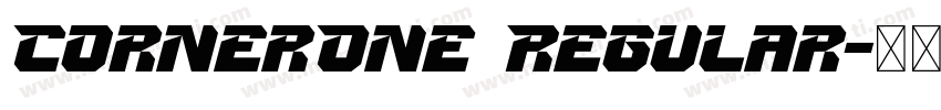 CornerOne Regular字体转换